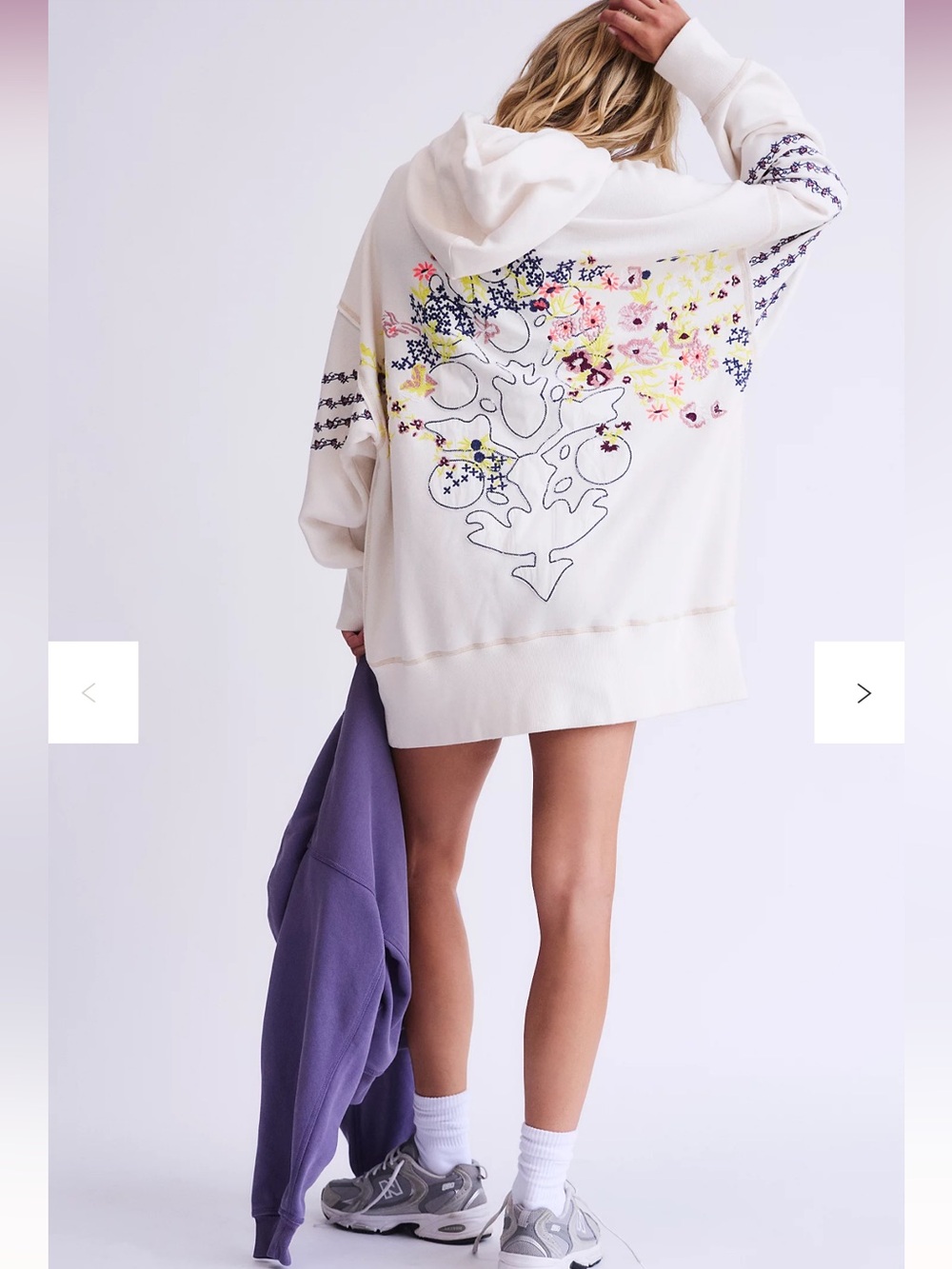 Free People FP Movement At My Best Embroidered Hoodie